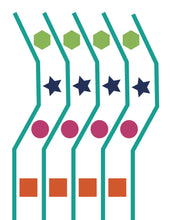 Load image into Gallery viewer, Therapy Busy Box scissor sheet with lines and shapes