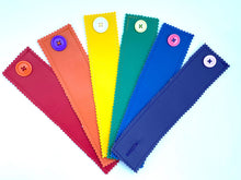 Load image into Gallery viewer, fine motor skill colorful vinyl button chain activity