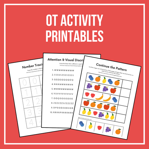 OT Activities Printables - 3 included