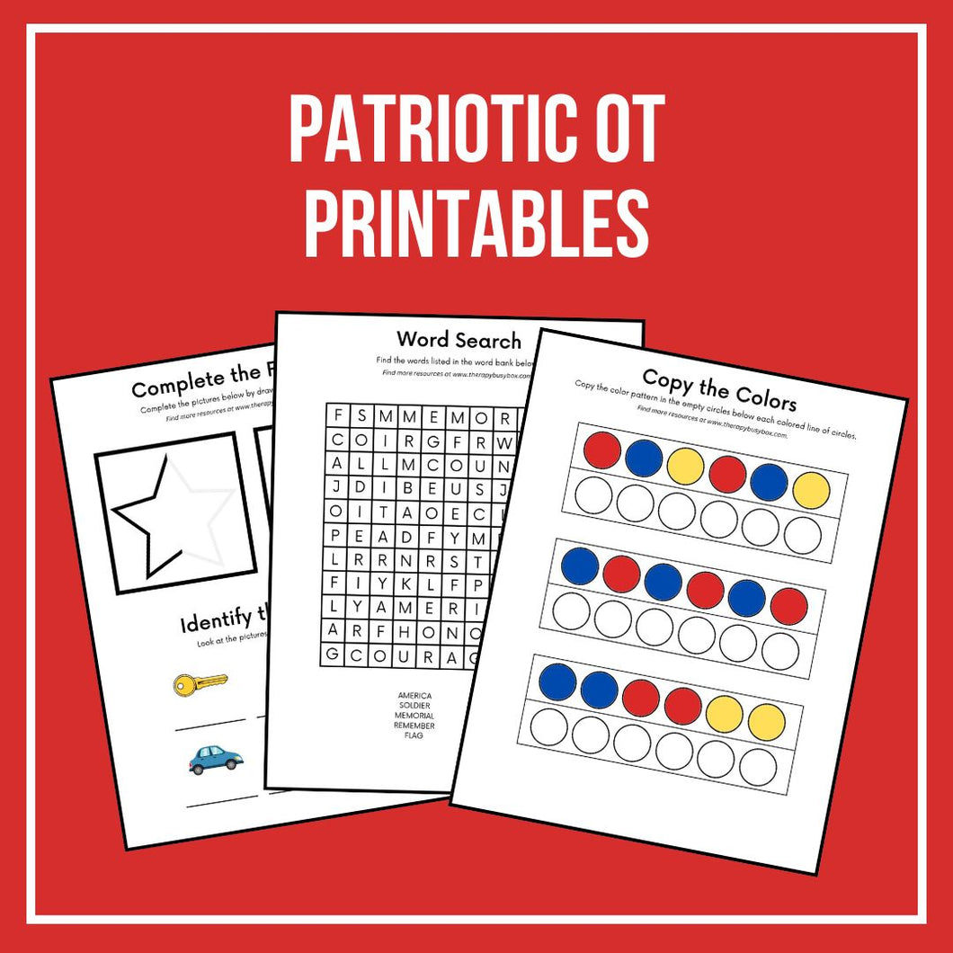 Patriotic OT Printables