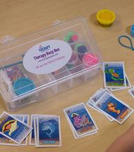 Load image into Gallery viewer, Therapy Busy Box pictured with card game
